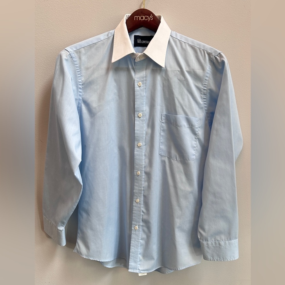 fifth avenue men button down shirt size S (32–33)
